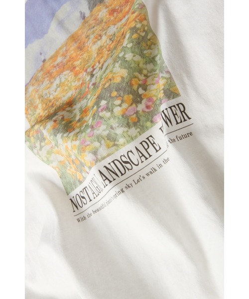 &. NOSTALGIA(アンドドットノスタルジア)の「フラワーフォトプリントTシャツ(Tシャツ/カットソー・レディース・ブラック/オフホワイト・M)」の22枚目の写真