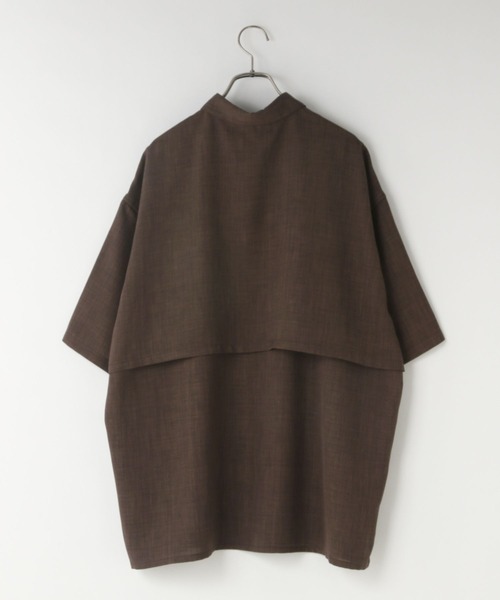 LOWRYS FARM（ローリーズファーム）の「バスケットステッチシャツＳＳ　 523877（シャツ/ブラウス・メンズ・ブラウン/チャコールグレー・MEDIUM/LARGE）」の4枚目の写真