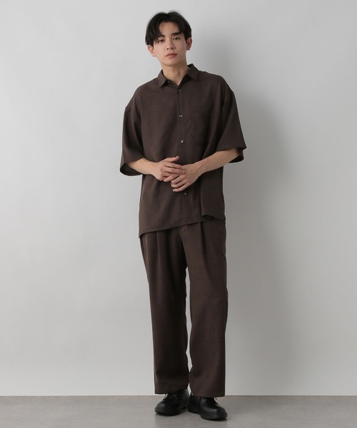LOWRYS FARM（ローリーズファーム）の「バスケットステッチシャツＳＳ　 523877（シャツ/ブラウス・メンズ・ブラウン/チャコールグレー・MEDIUM/LARGE）」の15枚目の写真