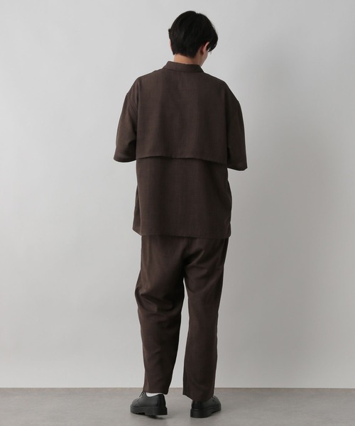 LOWRYS FARM（ローリーズファーム）の「バスケットステッチシャツＳＳ　 523877（シャツ/ブラウス・メンズ・ブラウン/チャコールグレー・MEDIUM/LARGE）」の16枚目の写真