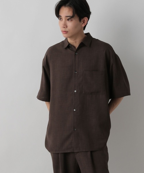 LOWRYS FARM（ローリーズファーム）の「バスケットステッチシャツＳＳ　 523877（シャツ/ブラウス・メンズ・ブラウン/チャコールグレー・MEDIUM/LARGE）」の18枚目の写真