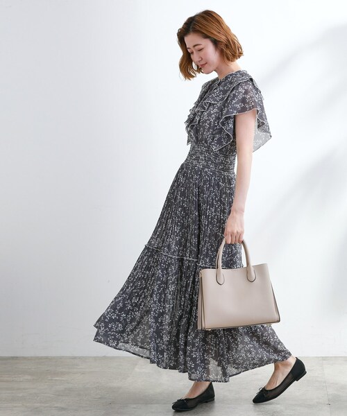 grove（グローブ）の「【人間工学】中仕切りバイカラー2WAYトート（トートバッグ・レディース・ピンク系/ライトグレー系4/グレー系その他5/ブラック系4・00）」の6枚目の写真