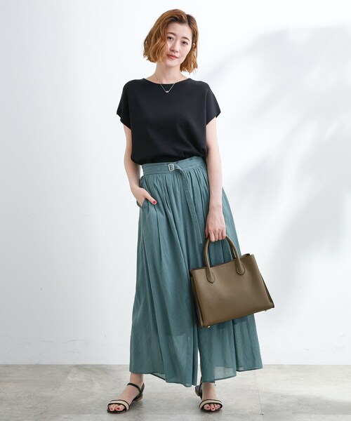 grove（グローブ）の「【人間工学】中仕切りバイカラー2WAYトート（トートバッグ・レディース・ピンク系/ライトグレー系4/グレー系その他5/ブラック系4・00）」の8枚目の写真