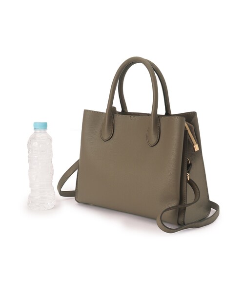 grove（グローブ）の「【人間工学】中仕切りバイカラー2WAYトート（トートバッグ・レディース・ピンク系/ライトグレー系4/グレー系その他5/ブラック系4・00）」の13枚目の写真