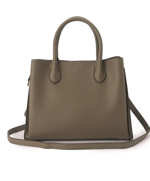 grove（グローブ）の「【人間工学】中仕切りバイカラー2WAYトート（トートバッグ・レディース・ピンク系/ライトグレー系4/グレー系その他5/ブラック系4・00）」の19枚目の写真