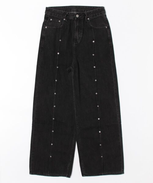 Figments（フィグメンツ）の「センタースイッチスタッズデニム（デニムパンツ・レディース・ブラック・SMALL/MEDIUM）」の19枚目の写真