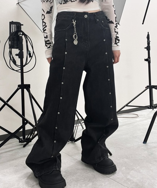 本物 美品 コレクションモデル マルニ 側章スタッズ デニムパンツ ジーンズ MARNI - 【ラスト1点】デニムパンツ (ストレート) / インディゴ