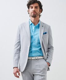 g-stage（ジーステージ）の「清涼&吸水速乾 バーズアイ ストレッチ テーラードジャケット（セットアップ）」