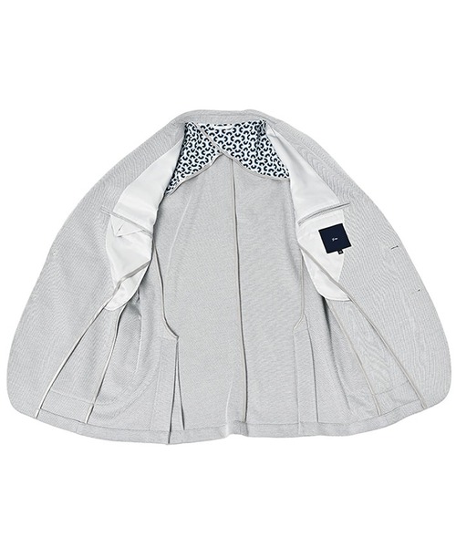 g-stage（ジーステージ）の「清涼＆吸水速乾 バーズアイ ストレッチ テーラードジャケット（セットアップ・メンズ・ライトブルー/ベージュ/ライトグレー・44/48/46/50）」の16枚目の写真