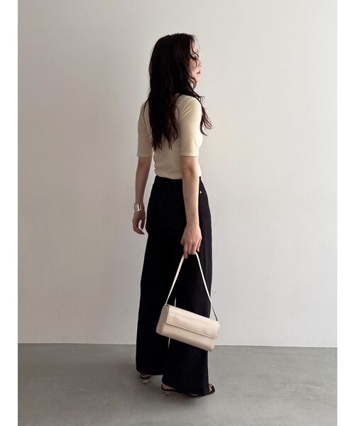 LAGUNAMOON（ラグナムーン）の「2WAYリボンシアーカットプルオーバー（Tシャツ/カットソー・レディース・ブラック/ホワイト/クリーム・FREE）」の13枚目の写真