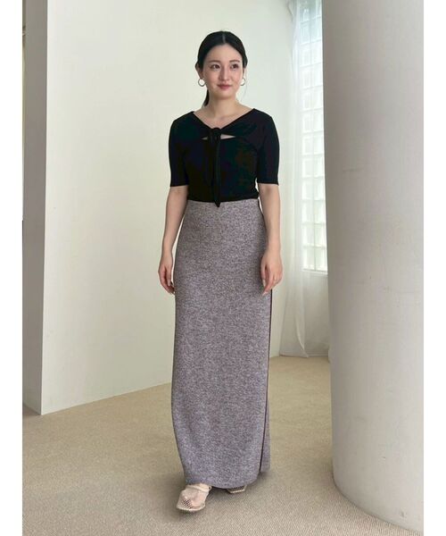 LAGUNAMOON（ラグナムーン）の「2WAYリボンシアーカットプルオーバー（Tシャツ/カットソー・レディース・ブラック/ホワイト/クリーム・FREE）」の18枚目の写真