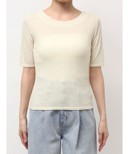 LAGUNAMOON（ラグナムーン）の「2WAYリボンシアーカットプルオーバー（Tシャツ/カットソー・レディース・ブラック/ホワイト/クリーム・FREE）」の19枚目の写真