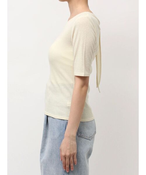 LAGUNAMOON（ラグナムーン）の「2WAYリボンシアーカットプルオーバー（Tシャツ/カットソー・レディース・ブラック/ホワイト/クリーム・FREE）」の20枚目の写真