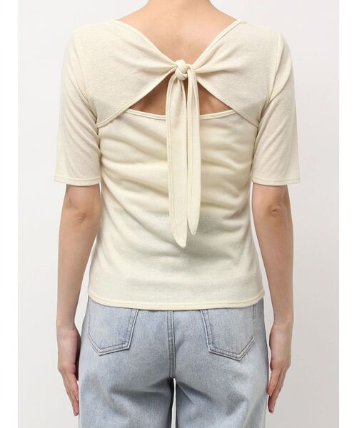 LAGUNAMOON（ラグナムーン）の「2WAYリボンシアーカットプルオーバー（Tシャツ/カットソー・レディース・ブラック/ホワイト/クリーム・FREE）」の21枚目の写真