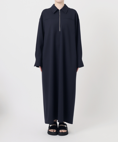 ジャーナルスタンダード　ウーリッシュツイルハーフジップワンピース セール】ウーリッシュツイルハーフジップワンピース（ワンピース