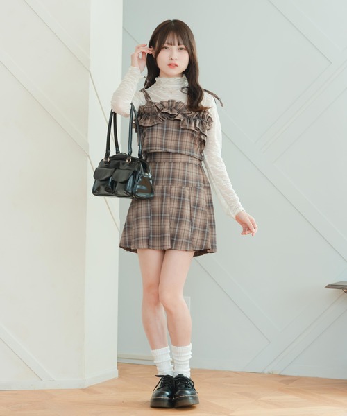 ドルチェ&ガッバーナ　リネンスカート　ボックススカート　ミモレ丈スカート　美品☆ セール】ボックスプリーツチェックスカート（スカート）｜krahe