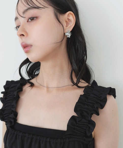 LIAN(リアン)の「ニュアンスモチーフピアス(ピアス(両耳用)・レディース・シルバー/ゴールド・FREE)」の1枚目の写真