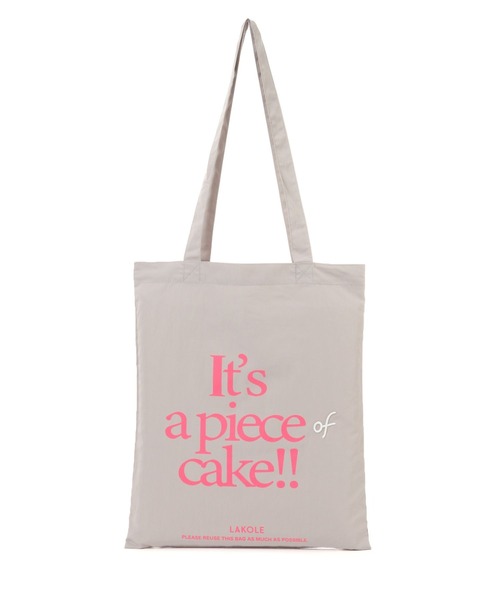 LAKOLE（ラコレ）の「ナイロンアソートロゴトートバッグ / 572695（トートバッグ・レディース・グレー/ネイビー/ライトグリーン・FREE）」の2枚目の写真