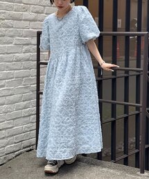 【3色展開】フラワーレースワンピース