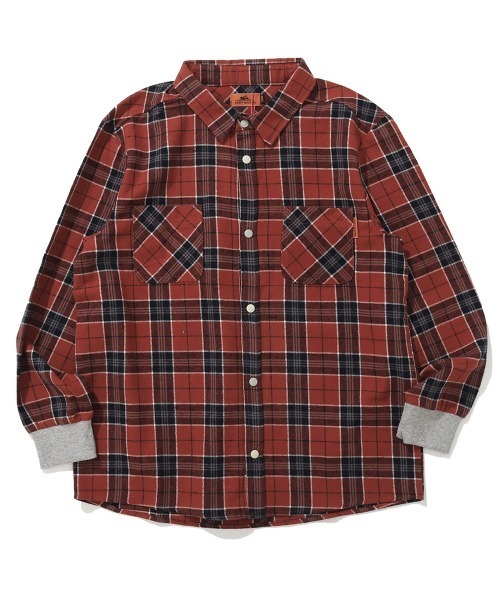 KRIFF MAYER Kid's Collection（クリフメイヤーキッズコレクション）の「ハッピーチェックシャツ（シャツ/ブラウス・キッズ・レッド/ブラック/オフホワイト/カーキ・140/130/120/150/170/160）」の5枚目の写真