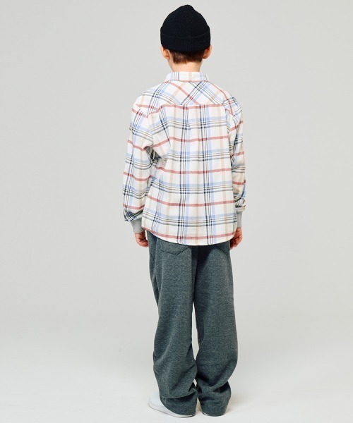 KRIFF MAYER Kid's Collection（クリフメイヤーキッズコレクション）の「ハッピーチェックシャツ（シャツ/ブラウス・キッズ・レッド/ブラック/オフホワイト/カーキ・140/130/120/150/170/160）」の15枚目の写真