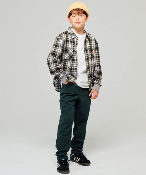 KRIFF MAYER Kid's Collection（クリフメイヤーキッズコレクション）の「ハッピーチェックシャツ（シャツ/ブラウス・キッズ・レッド/ブラック/オフホワイト/カーキ・140/130/120/150/170/160）」の18枚目の写真