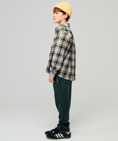 KRIFF MAYER Kid's Collection（クリフメイヤーキッズコレクション）の「ハッピーチェックシャツ（シャツ/ブラウス・キッズ・レッド/ブラック/オフホワイト/カーキ・140/130/120/150/170/160）」の19枚目の写真