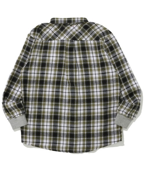 KRIFF MAYER Kid's Collection（クリフメイヤーキッズコレクション）の「ハッピーチェックシャツ（シャツ/ブラウス・キッズ・レッド/ブラック/オフホワイト/カーキ・140/130/120/150/170/160）」の17枚目の写真