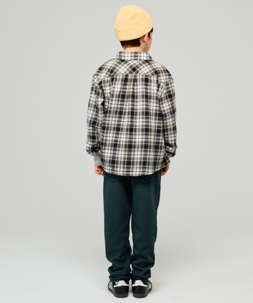 KRIFF MAYER Kid's Collection（クリフメイヤーキッズコレクション）の「ハッピーチェックシャツ（シャツ/ブラウス・キッズ・レッド/ブラック/オフホワイト/カーキ・140/130/120/150/170/160）」の20枚目の写真