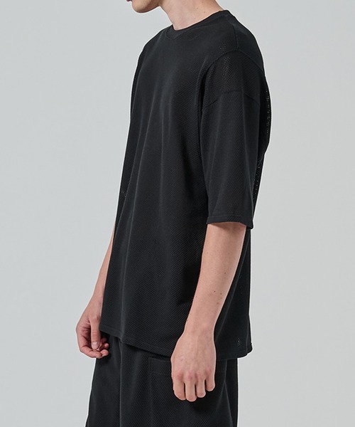 marka（マーカ）の「【MARKA/マーカ】メッシュTシャツ（Tシャツ/カットソー・メンズ・ブラック/グレー・1/2）」の3枚目の写真