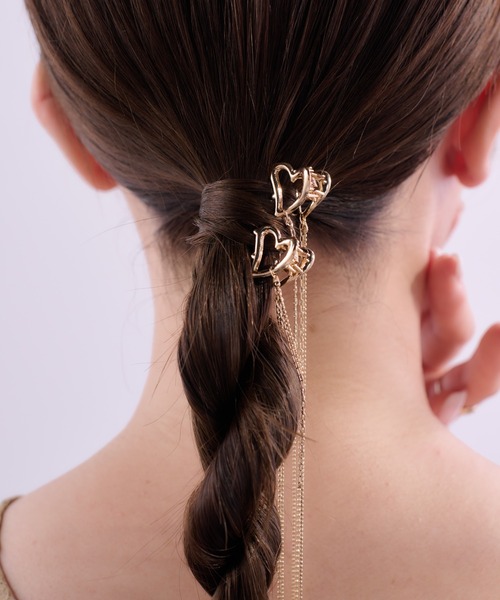 セール】【deedoodah】チェーンドロップバンス（バレッタ/ヘアクリップ