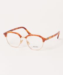 【miumiu/ミュウミュウ】ラウンド メガネ MU10XV 4BW1O1