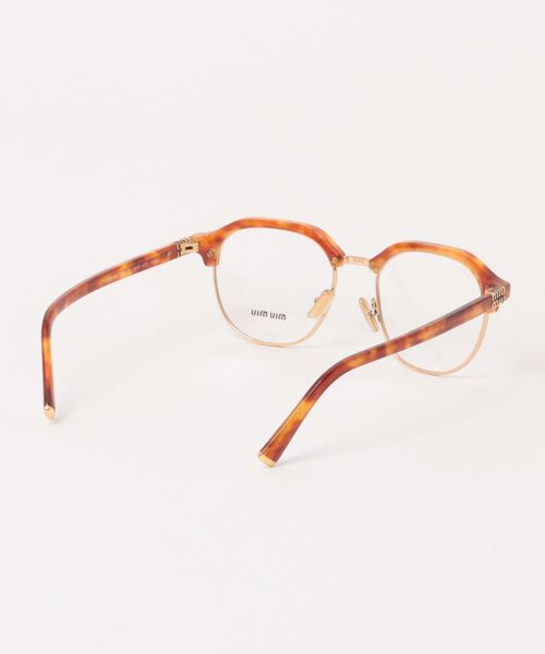 未使用 正規品 miu miu ミュウ ミュウ ブラウン メガネ F998 miumiu/ミュウミュウ】ラウンド メガネ MU10XV 4BW1O1（メガネ