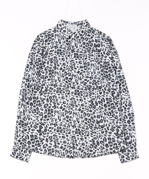 WARAIJOGO(ワライジョウゴ)の「【WARAIJOGO】ヒョウ柄オーバーサイズ長袖シャツ(NEZ)(シャツ/ブラウス・メンズ・ホワイト/イエロー・FREE)」の18枚目の写真