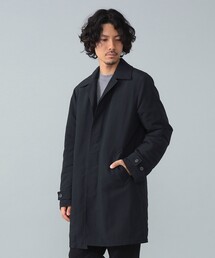BEAMS 黒 ステンカラーコート M　メンズ　ビジネスコート BEAMS MEN｜ビームス メンのステンカラーコート通販 - ZOZOTOWN