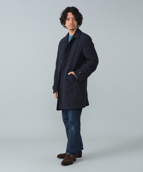 BRILLA per il gusto（ブリッラペルイルグースト）の「【別注】M.I.D.A. / ライナー付き ステンカラーコート（ステンカラーコート・メンズ・ネイビー/ブラック・44/46/48/50）」の4枚目の写真