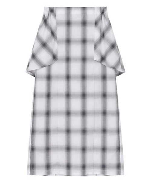 ZUCCa(ズッカ)の「オンブレーチェック / スカート / S(スカート・レディース・ブラウン/ライトグレー/ブルー・M size)」の4枚目の写真