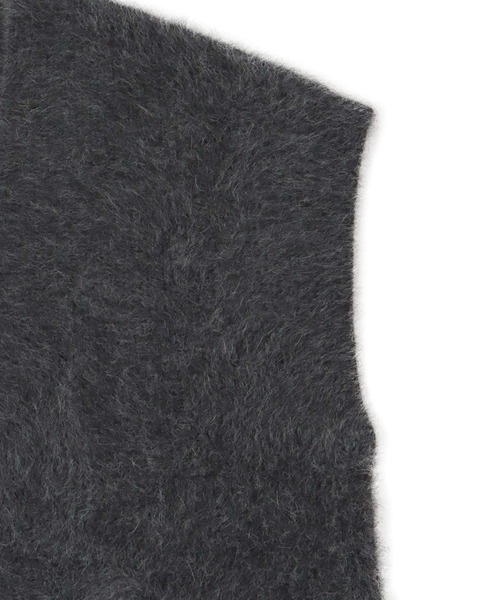 DRESSLAVE(ドレスレイブ)の「yak fox zip gilet(ヤクフォックスジップジレ)(ベスト・レディース・チャコールグレー/ホワイト・38)」の14枚目の写真