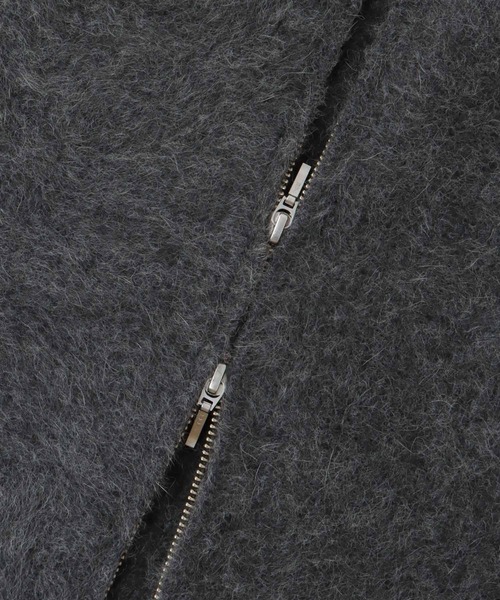 DRESSLAVE(ドレスレイブ)の「yak fox zip gilet(ヤクフォックスジップジレ)(ベスト・レディース・チャコールグレー/ホワイト・38)」の16枚目の写真