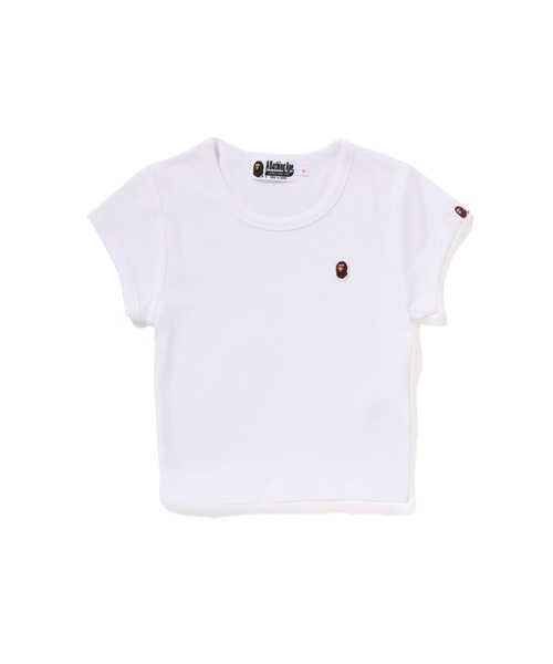 APE HEAD ONE POINT CROPPED TEE（Tシャツ/カットソー）｜A