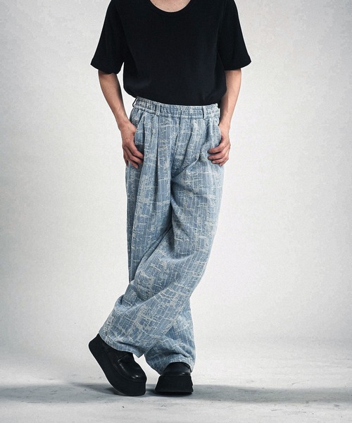 NO ID.（ノーアイディ）の「【NO ID.】JQ Denim Cocoon Pants / JQ デニム コクーン パンツ（デニムパンツ・メンズ・ブルー/ライトブルー・2/1）」の5枚目の写真