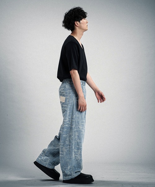 NO ID.（ノーアイディ）の「【NO ID.】JQ Denim Cocoon Pants / JQ デニム コクーン パンツ（デニムパンツ・メンズ・ブルー/ライトブルー・2/1）」の8枚目の写真