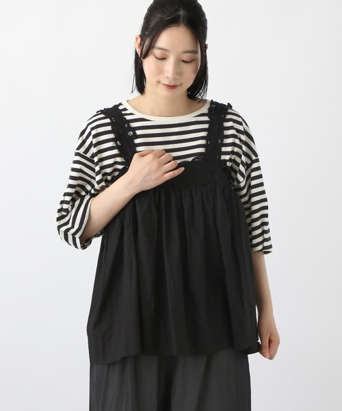 studio CLIP（スタディオクリップ）の「《natural by clip》バテンレースビスチェ（ベスト・レディース・ブラック/ホワイト・FREE）」の13枚目の写真