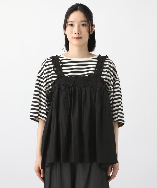 studio CLIP（スタディオクリップ）の「《natural by clip》バテンレースビスチェ（ベスト・レディース・ブラック/ホワイト・FREE）」の18枚目の写真