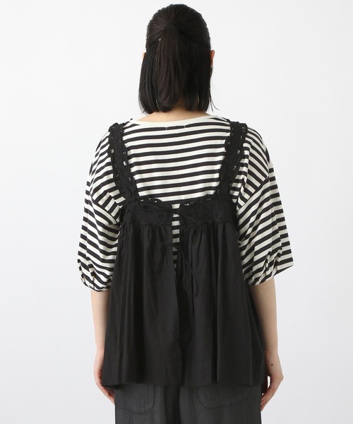 studio CLIP（スタディオクリップ）の「《natural by clip》バテンレースビスチェ（ベスト・レディース・ブラック/ホワイト・FREE）」の20枚目の写真