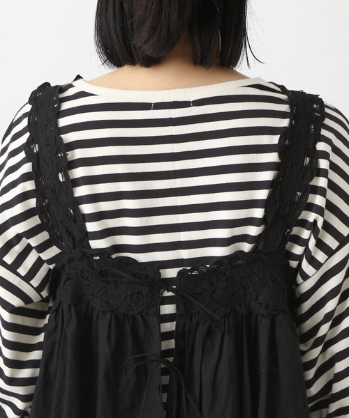 studio CLIP（スタディオクリップ）の「《natural by clip》バテンレースビスチェ（ベスト・レディース・ブラック/ホワイト・FREE）」の21枚目の写真