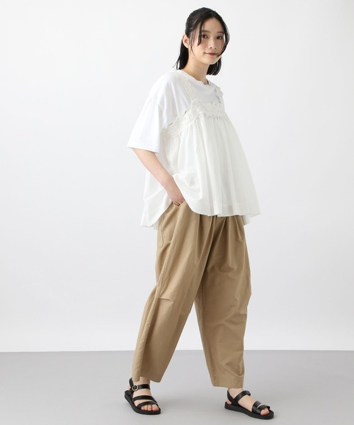 studio CLIP（スタディオクリップ）の「《natural by clip》バテンレースビスチェ（ベスト・レディース・ブラック/ホワイト・FREE）」の9枚目の写真