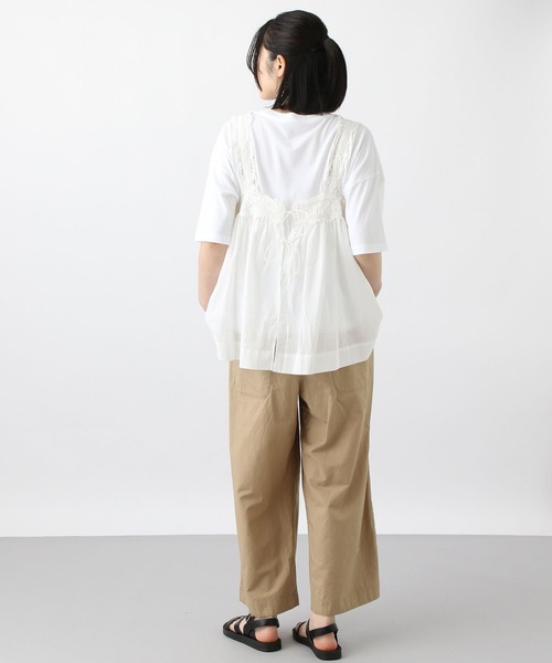 studio CLIP（スタディオクリップ）の「《natural by clip》バテンレースビスチェ（ベスト・レディース・ブラック/ホワイト・FREE）」の10枚目の写真