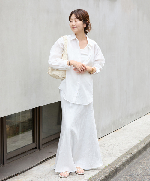 セール】PURE RAMIE WASHED シャツ（シャツ/ブラウス）｜Plage