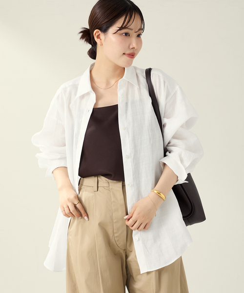 セール】PURE RAMIE WASHED シャツ（シャツ/ブラウス）｜Plage